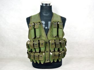 Tactical Tailor Modular Assault Vest (MAV, 1-Piece) 3 Mag 5.56 Kit,  Woodland, 2004 – Gear Illustration